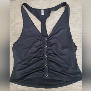 Free People Movement T Back Tank Top, Snap Front, Size Small